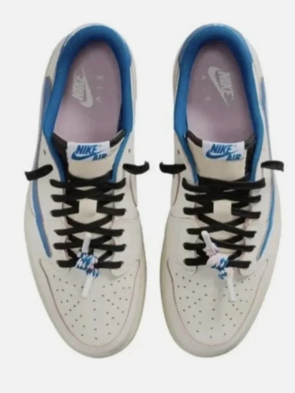 Jordan 1 Retro Low OG SP Fragment x Travis Scott Sail Military Blue